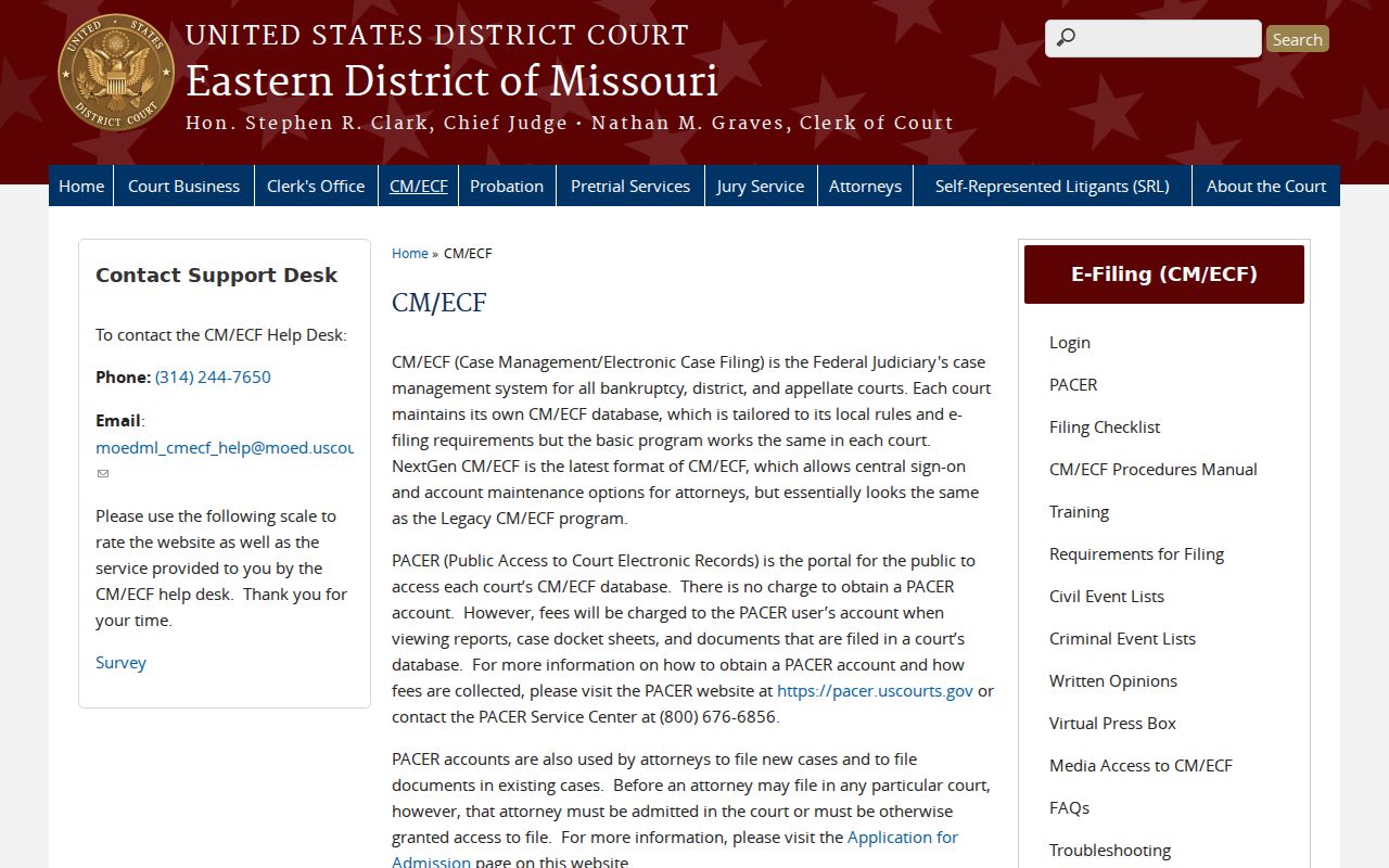 Butler County Fisk court docket separate federal CM ECF source